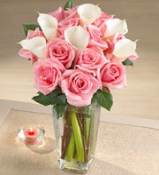 Pink Rose and Calla Lilly Bouquet