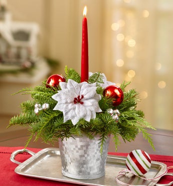 Seasons Greetings Evergreen Centerpiece