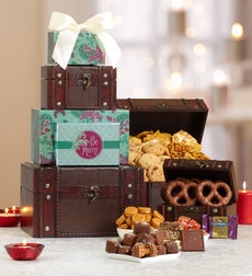 Be Merry Holiday Trunk Gourmet Gift Tower