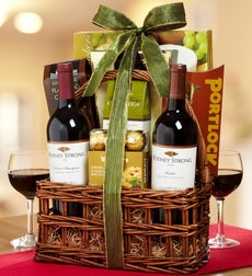 Rodney Strong 2 Bottle Wine Gift Basket