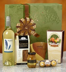 Buy holiday wine gift baskets - Vineyard Select White Wine Gift Box