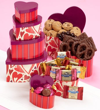 Heart's Afire Chocolate Tower