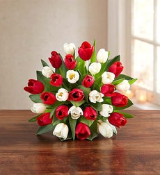 Jolly Holiday Tulips, 30 Stems - Bouquet Only