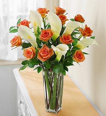 Autumn Rose & Calla Lily Bouquet