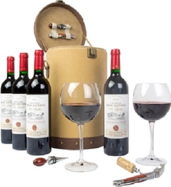 Saint-Emilion Velvet Wine Carrier