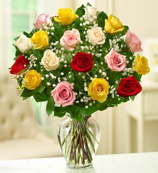 Rose Elegance Premium Long Stem Assorted Roses - 18 Stem Assorted Roses