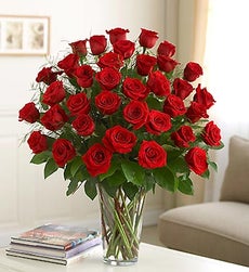 Ultimate Elegance Premium Long Stem Red Roses - Three Dozen Red Roses