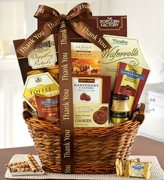 An Extra Special Thank You Gourmet Gift Basket | Bubblespot