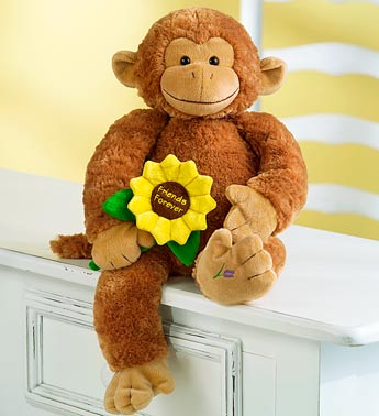 Monkey with Sunflower