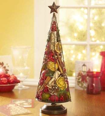 Metal Tree Filled with Traditions Potpourri