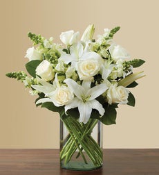 Classic All-White Arrangement Spring Flowers
