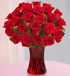 Vase Dozen Red Roses