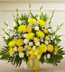 Funeral Flowers by 1800Flowers. com - Heartfelt Tribute Floor Basket Arrangement - Large