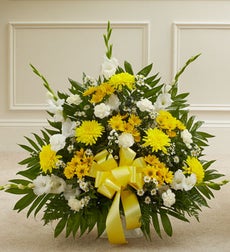 Funeral Flowers by 1800Flowers. com - Heartfelt Tribute Floor Basket Arrangement - Small