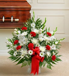 Funeral Flowers by 1800Flowers. com - Heartfelt Tribute Floor Basket Arrangement - Small
