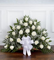 Sincerest Sympathies Fireside Basket - White