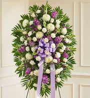 Deepest Sympathies Standing Spray - Lavender