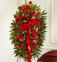 Funeral Flowers by 1800Flowers. com - Deepest Sympathies Standing Spray - Red - Large