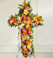 Peace and Prayers Standing Cross - Bright