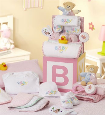 B-is-for-Baby Girl Grand Gift Block