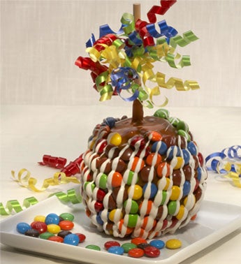 Delightful Caramel Apple with Candies