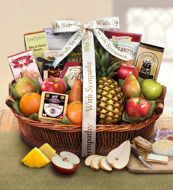 Sorry For Your Loss Sympathy Fruit Basket