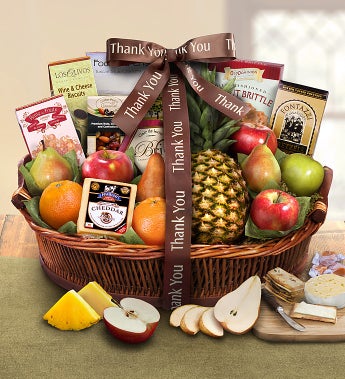 Thank You Ripe River Harvest Basket