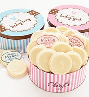 Cheryl's Sweet New Baby Girl Gourmet Cookie Tin
