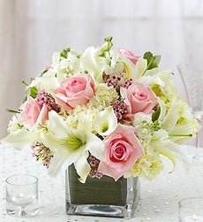 Pink and White Centerpiece Package - Set of 5