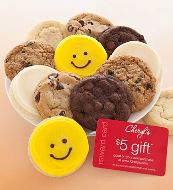 12 for $12 Happy Face Gourmet Cookie Sampler