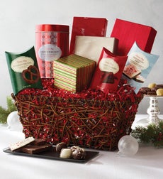 Fannie May Joyous Greetings Holiday Gift Basket - Fannie May Joyous Greetings Gift Basket