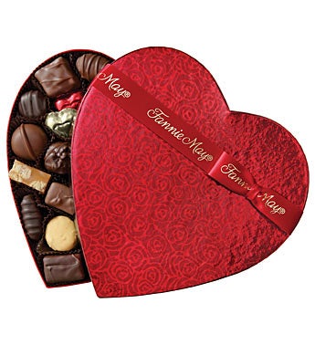 Fannie May 1 lb Assorted Chocolate Heart