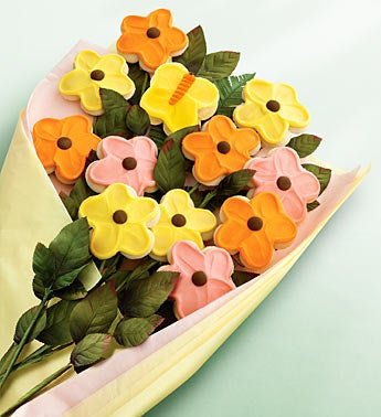 Cheryl?s Long-Stemmed Cookie Flower Bouquet