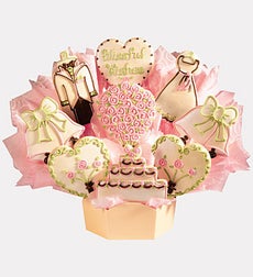 Image: Blissful Wishes Cookie Bouquet - Blissful Wishes 12 Cookie Bouquet