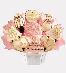 Image: Blissful Wishes Cookie Bouquet - Blissful Wishes 9 Cookie Bouquet Deluxe Box