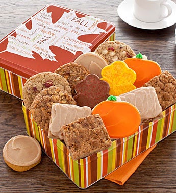 Cheryl's Fall Cookie & Brownie Tin 16ct