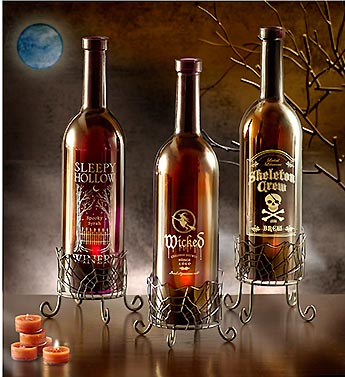 Halloween Bottle Tea Light Holder