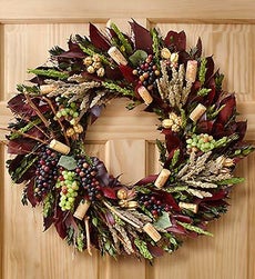 Vintage Sauvignon Wreath - Vintage Sauvignon Wreath with Hanger