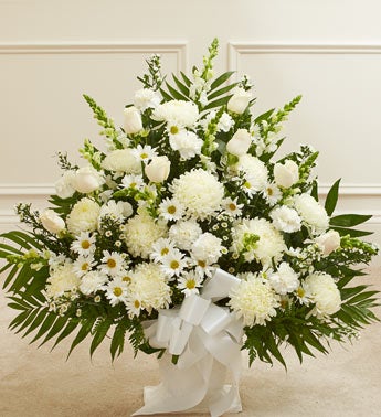 White Sympathy Floor Basket