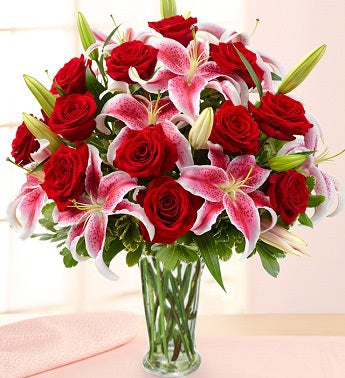 Holiday Rose and Lily Bouquet