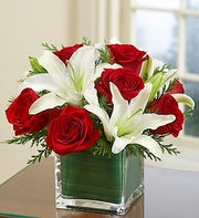 Red Rose and Lily Cube