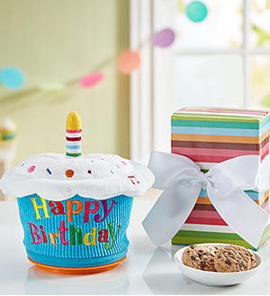 Animated Birthday Cupcake with Cheryl's Cookies  SHOP NOW