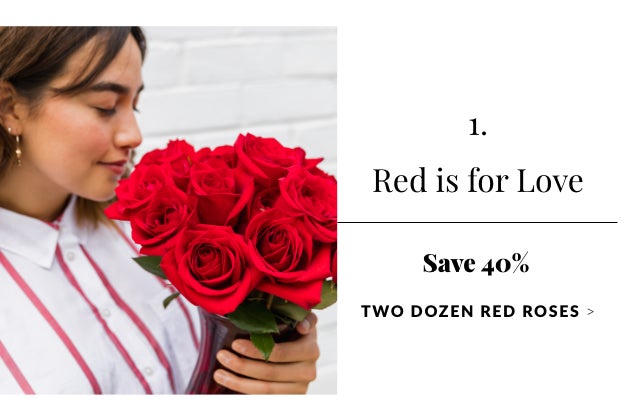 Red is for Love | Two Dozen Red Roses