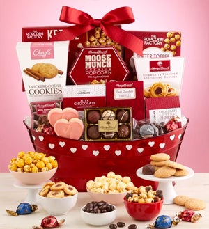 Hearts Afire Valentine Chocolate  & Sweets Tower Shop Now