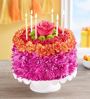 Birthday Wishes  Flower Cake™ Vibrant Shop Now