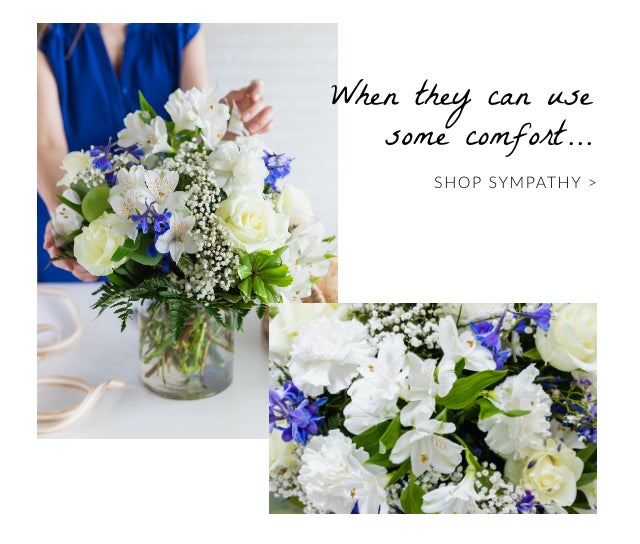 Gifts of comfort mean so much. Shop Sympathy
