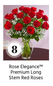 Rose Elegance(tm) Premium Long Stem Red Roses