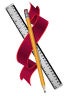 Pencils Ruler Ribbon