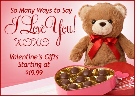 Valentine's Day Gifts starging at $19.99