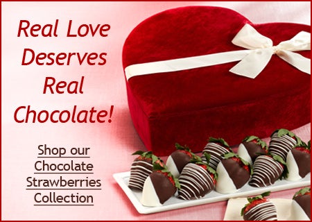 100% Real Dark Chocolate Strawberries!